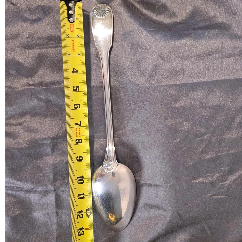 Christofle Silverplate Large‎ Serving Spoon Vendome Shell Pattern 13 3/4